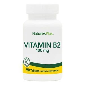 Рибофлавин, Витамин B-2, Vitamin B-2, Nature's Plus, 100 мг, 90 таблеток