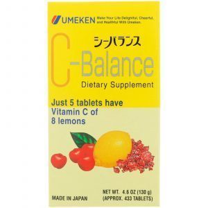 Витамин С (C-Balance), Umeken, 433 таблетки