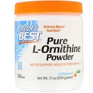Орнитин, L-Ornithine Powder, Doctor's Best, 200 г 