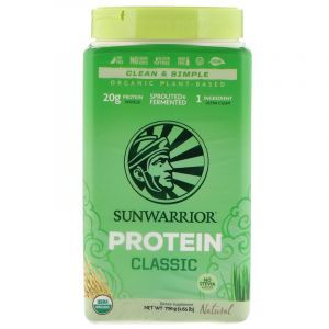 Рисовый протеин, Classic Protein, Organic Plant-Based, Natural, Sunwarrior, 750 грамм