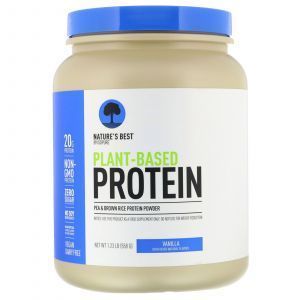 Растительный белок, ваниль, IsoPure, Plant-Based Protein, Vanilla, Nature's Best, 558 г