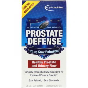 Здоровье простаты, Prostate Defense, Applied Nutrition, 50 гелевых капсул