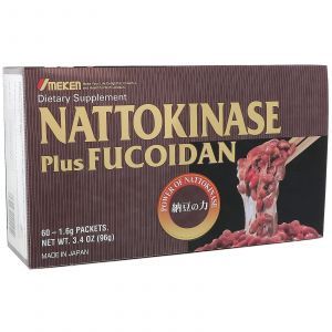 Наттокиназа плюс фукоидан (Nattokinase Plus Fucoidan), Umeken, 60 пакетов