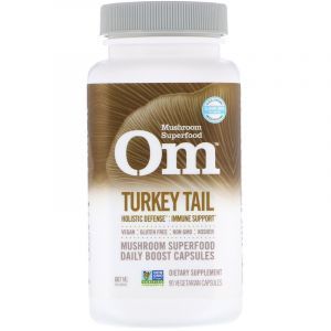 Траметес разноцветный, Turkey Tail, Organic Mushroom Nutrition, 667 мг, 90 капсул (Default)