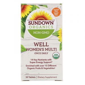 Мультивитамины для женщин, Well Women's Multivitamin, Sundown Organics, 30 таблеток (Default)