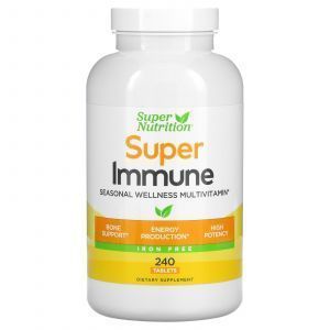 Комплекс мультивитаминов для укрепления иммунитета, Immune-Strengthening Multivitamin, Super Nutrition, 240 таблеток