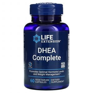 ДГЭА, DHEA Complete, Life Extension, полный, 60 вегетарианских капсул
