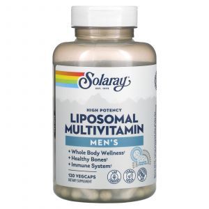 Мультивитамины липосомальные для мужчин, Men's Liposomal Multivitamin, Solaray, 120 вегетарианских капсул

