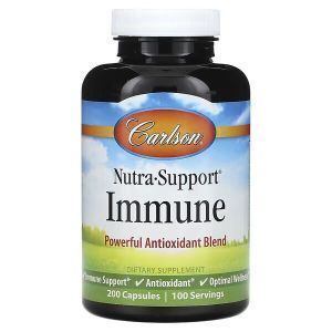 Поддержка иммунитета, Nutra-Support Immune, Carlson, 200 гелевых капсул