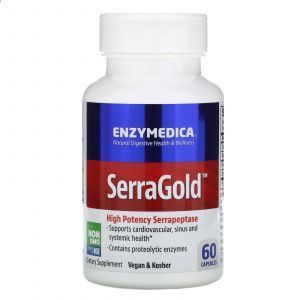 Серрапептаза для сердца, Enzymedica, 60 кап.