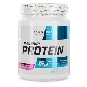 Сывороточный протеин, Whey Protein, Progress Nutrition, черная малина и белый шоколад, 500 г

