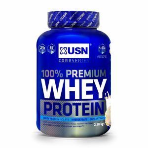 Сывороточный протеин, 100% Premium Whey Protein, USN, премиум-класса, вкус ванили, 2,28 кг
