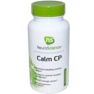 Успокаивающее средство, поддержка надпочечников, Calm CP, NeuroScience, 60 капсул