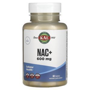 Ацетилцистеин +, NAC+, KAL, 600 мг, 60 таблеток