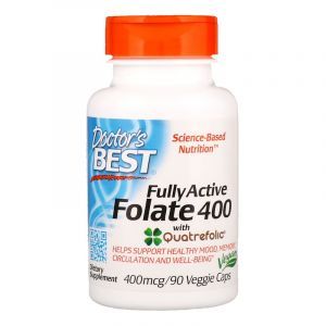 Фолат, Folate, Doctor's Best, 400 мкг, 90 капсул (Default)
