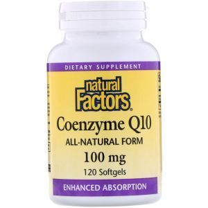 Коэнзим Q10 (Coenzyme Q10), Natural Factors, 100 мг, 120 капсул (Default)