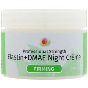 Ночной крем для лица и декольте с коллагеном и эластином, Night Cream, Reviva Labs, укрепляющий, (42 