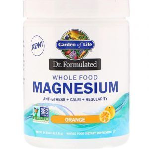 Формула магния, Dr. Formulated, Magnesium Powder, Garden of Life, апельсин, 421,5 г 