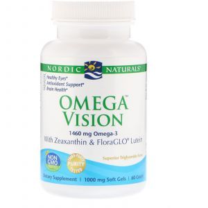 Омега-3 для зрения, Omega Vision, Nordic Naturals, 1000 мг, 60 капсул (Default)