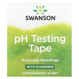 Лента для проверки pH, pH Testing Tape With Dispenser, Swanson, с дозатором, прибл. 4,5 м