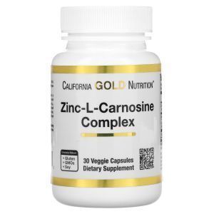 Цинк-L-Карнозин, комплекс, Zinc-L-Carnosine Complex, California Gold Nutrition, 90 капсул