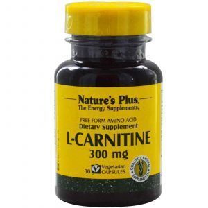 L-карнитин тартрат, Nature's Plus, 30 капсул