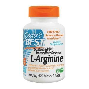  Аргинин, L-Arginine, Doctor's Best, 500 мг, 120 табл.