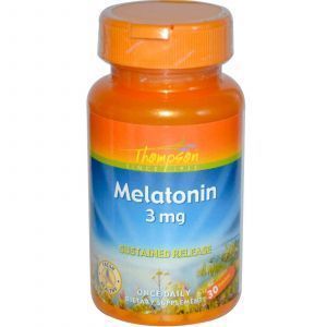 Мелатонін, Melatonin, Thompson, 3 мг, 30 таблеток.