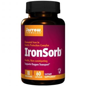 Железо, IronSorb, Jarrow Formulas, 18 мг, 60 капсул