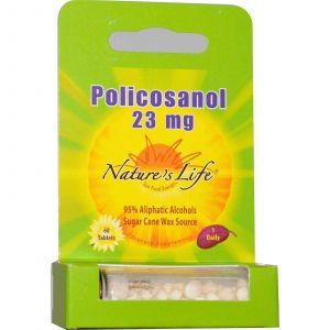 Поликозанол, Nature's Life, 23 мг, 60 таблет