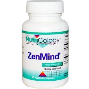 L-Теанин, ZenMind, Nutricology, 60 капсул