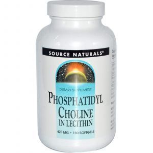 Фосфатидилхолин, Source Naturals, 420 мг, 180 кап