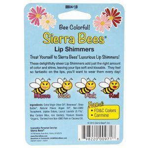 Бальзамы для губ, Sierra Bees, 4 штук
