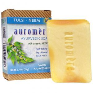 Мыло Тулси-Ним, Ayurvedic Soap, Auromere, 78 гр.