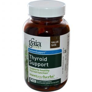 Поддержка щитовидной железы, Gaia Herbs, 120 к