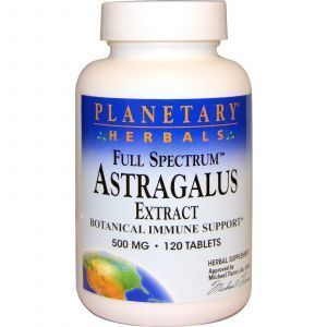 Экстракт Астрагала, Planetary Herbals, 500 мг, 120 таб.