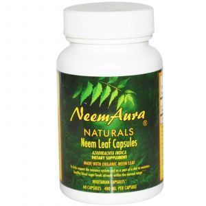 Ним, Neemaura Naturals Inc, 400 мг, 60 капсул