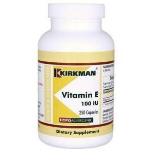 Витамин Е, Kirkman Labs, 100 МЕ, 100 капсул 