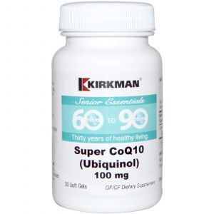 Коэнзим Q10, Kirkman Labs, 60+, 100 мг, 30 капсул