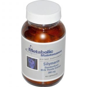 Силимарин, расторопша, Metabolic Maintenance, 300 мг, 60 кап.
