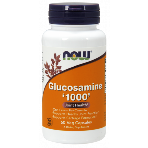 Глюкозамин, Glucosamine, Now Foods, 1000 мг, 60 растительных капсул

