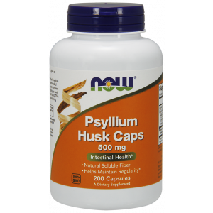 Подорожник (Psyllium Husk), Now Foods, 500 мг, 200 капсул