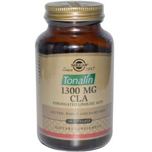 Конъюгированная линолевая к-та, Solgar, 1300 мг, 60 капсул