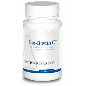 Витамин B + витамин C, Bio-B with C, Biotics Research, 60 капсул