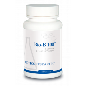 Витамин B, Bio-B 100, Biotics Research, 180 таблеток