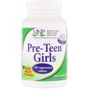 Мультивитамины для девочек предподросткового возраста, Girls Daily Multi Vitamin, Michael's Naturopathic, 120 таблеток (Default)