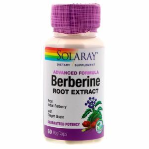 Берберин, Berberine, Solaray, экстракт корня, 60 капсул (Default)