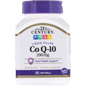 Коэнзим Q10, Co Q-10, 21st Century, 200 мг, 90 капсул (Default)