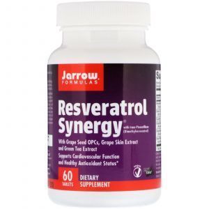Ресвератрол, Resveratrol Synergy, Jarrow Formulas, 60 табл. (Default)