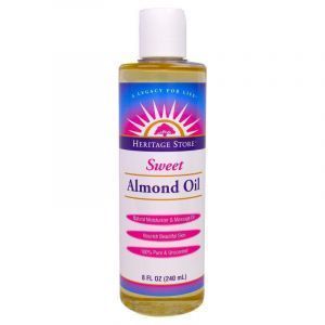 Миндальное масло, Almond Oil, Heritage Products, для тела, 240 мл